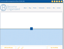 Tablet Screenshot of becomeorganized.net